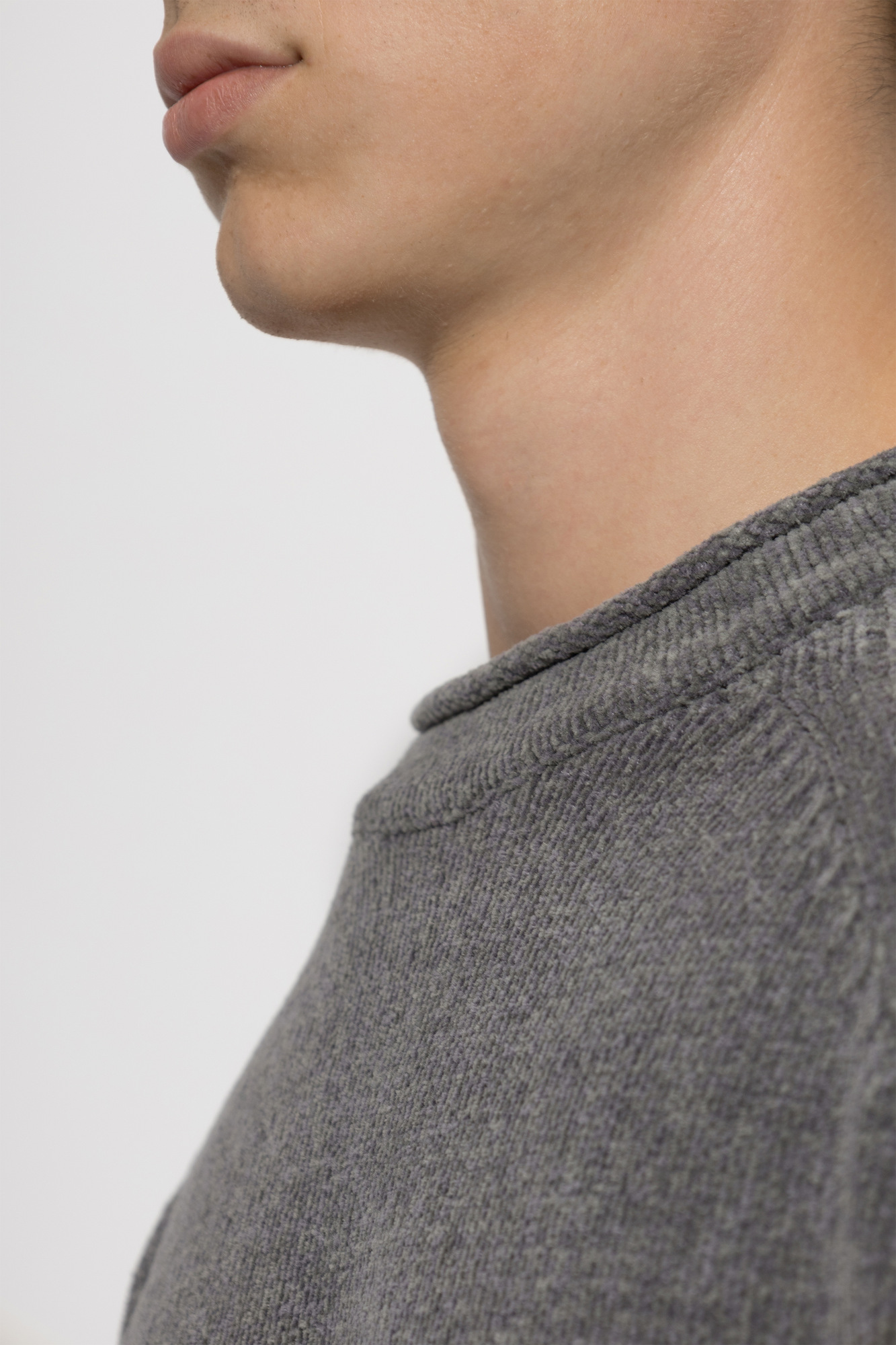 Grey Sweater with logo patch Stone Island - Vitkac Canada